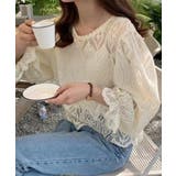レース透かし袖ボリュームブラウス 春夏 | SUNSHINE CLOSET | 詳細画像6 