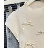 リボン付きリブニット プチハイネック夏服 | SUNSHINE CLOSET | 詳細画像16 