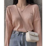 透け感ニットトップス Vネック 長袖春服 | SUNSHINE CLOSET | 詳細画像10 