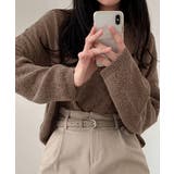 透け感ニットトップス Vネック 長袖春服 | SUNSHINE CLOSET | 詳細画像12 