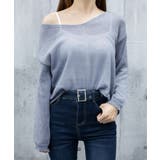 透け感ニットトップス Vネック 長袖春服 | SUNSHINE CLOSET | 詳細画像13 