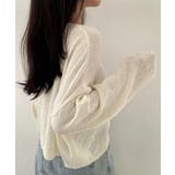 透け感ニットトップス Vネック 長袖春服 | SUNSHINE CLOSET | 詳細画像4 