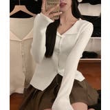 ニットトップス レディース Vネック長袖 | SUNSHINE CLOSET | 詳細画像3