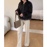 韓国風ノーカラーフェイクファージャケット | SUNSHINE CLOSET | 詳細画像4 