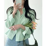 短丈シャツ ベーシック襟付き きれいめ長袖 | SUNSHINE CLOSET | 詳細画像16
