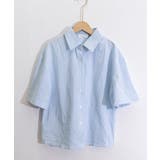 爽やかストライプ ゆったり半袖シャツ ナチュラルブラウス | SUNSHINE CLOSET | 詳細画像20
