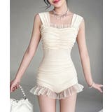 レディース 体型カバー水着 フリルデザイン | SUNSHINE CLOSET | 詳細画像4 