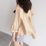 ベージュ | シアーシャツブラウス カーディガン 春 | ANGELCLOSET