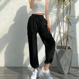 ブラック | ストリート風カーゴパンツ レディース 春 | SUNSHINE CLOSET