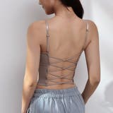 モカベージュ | カップ付き キャミソール クロス2way | SUNSHINE CLOSET