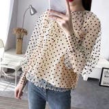 ベージュ | シアーブラウス セットアップ アンサンブル | ANGELCLOSET