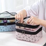 メイクポーチ 大容量 持ち運び収納バッグ | SUNSHINE CLOSET | 詳細画像13 