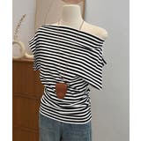ワンショルダーtシャツ レディース ボートネック | SUNSHINE CLOSET | 詳細画像1 