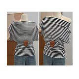 ワンショルダーtシャツ レディース ボートネック | SUNSHINE CLOSET | 詳細画像24 