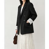 レディースレースカフススーツジャケットビッグシルエットゆったりミドル丈アウター … | SUNSHINE CLOSET | 詳細画像10