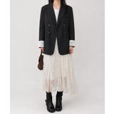 レディースレースカフススーツジャケットビッグシルエットゆったりミドル丈アウター … | SUNSHINE CLOSET | 詳細画像12