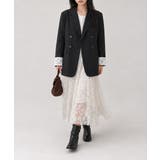 レディースレースカフススーツジャケットビッグシルエットゆったりミドル丈アウター … | SUNSHINE CLOSET | 詳細画像14