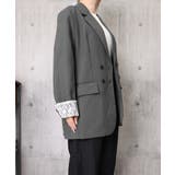 レディースレースカフススーツジャケットビッグシルエットゆったりミドル丈アウター … | SUNSHINE CLOSET | 詳細画像16