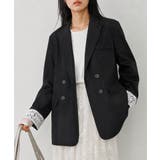 レディースレースカフススーツジャケットビッグシルエットゆったりミドル丈アウター … | SUNSHINE CLOSET | 詳細画像7