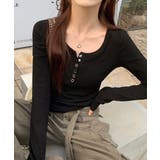 カップ付きリブニットトップス暖かインナー | SUNSHINE CLOSET | 詳細画像3 