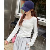 カップ付きリブニットトップス暖かインナー | SUNSHINE CLOSET | 詳細画像6 