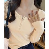 カップ付きリブニットトップス暖かインナー | SUNSHINE CLOSET | 詳細画像9 