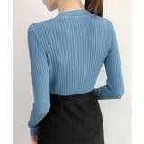 細身無地ニットトップス レディース フロントボタン | SUNSHINE CLOSET | 詳細画像24