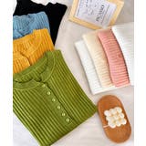 細身無地ニットトップス レディース フロントボタン | SUNSHINE CLOSET | 詳細画像27