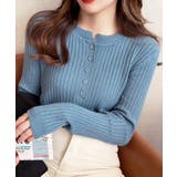 細身無地ニットトップス レディース フロントボタン | SUNSHINE CLOSET | 詳細画像9