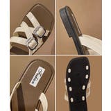 歩きやすい スリッパサンダル ぺたんこフラットサンダル | SUNSHINE CLOSET | 詳細画像19 