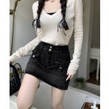 キュロットデニムスカート ハイウエスト | SUNSHINE CLOSET | 詳細画像10 