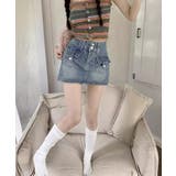 キュロットデニムスカート ハイウエスト | SUNSHINE CLOSET | 詳細画像13 