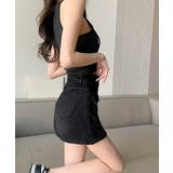 キュロットデニムスカート ハイウエスト | SUNSHINE CLOSET | 詳細画像3 