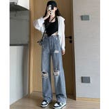 ダメージデニムパンツ レディースおしゃれ | SUNSHINE CLOSET | 詳細画像12 