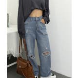 ダメージデニムパンツ レディースおしゃれ | SUNSHINE CLOSET | 詳細画像14 