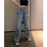 ダメージデニムパンツ レディースおしゃれ | SUNSHINE CLOSET | 詳細画像9 