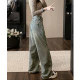 ヴィンテージ風ワイドデニムパンツ美脚 | SUNSHINE CLOSET | 詳細画像12