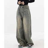 ヴィンテージ風ワイドデニムパンツ美脚 | SUNSHINE CLOSET | 詳細画像16