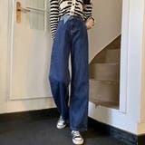 デニム ワイドパンツ ハイウエスト | ANGELCLOSET | 詳細画像5