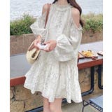 オフショルダー ティアードミニワンピース | SUNSHINE CLOSET | 詳細画像1 