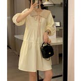 レディース フェミニンミニワンピース夏 ビッグカラー | SUNSHINE CLOSET | 詳細画像11 