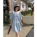 レディース フェミニンミニワンピース夏 ビッグカラー | SUNSHINE CLOSET | 詳細画像17 