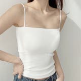 カップ付きキャミソール ブラトップ 韓国 | ANGELCLOSET | 詳細画像1