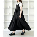 Aラインワンピースレディース 体型カバー ショルダーリボンロングワンピ | SUNSHINE CLOSET | 詳細画像10 