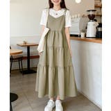 Aラインワンピースレディース 体型カバー ショルダーリボンロングワンピ | SUNSHINE CLOSET | 詳細画像17 