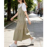 Aラインワンピースレディース 体型カバー ショルダーリボンロングワンピ | SUNSHINE CLOSET | 詳細画像18 