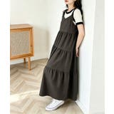 Aラインワンピースレディース 体型カバー ショルダーリボンロングワンピ | SUNSHINE CLOSET | 詳細画像2 