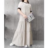 Aラインワンピースレディース 体型カバー ショルダーリボンロングワンピ | SUNSHINE CLOSET | 詳細画像20 