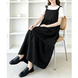 Aラインワンピースレディース 体型カバー ショルダーリボンロングワンピ | SUNSHINE CLOSET | 詳細画像9 