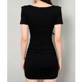 レディース カシュクール風ボディコンワンピ くしゅくしゅタイトワンピ | SUNSHINE CLOSET | 詳細画像7 